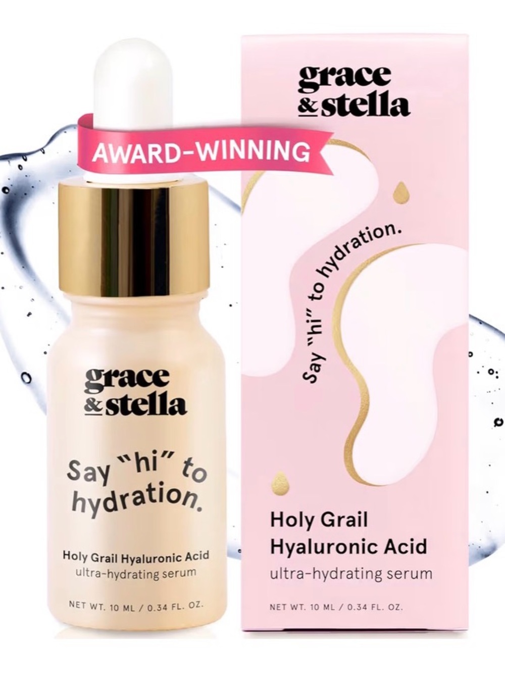 NIB grace & Stella Holy Grail Hyaluronic Acid ultra-hydrating serum